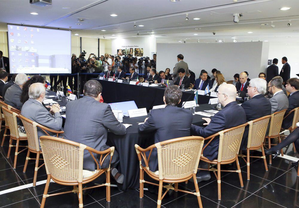 Tras la cumbre multilateral, los fiscales de los 11 países presentes emitieron una declaración conjunta