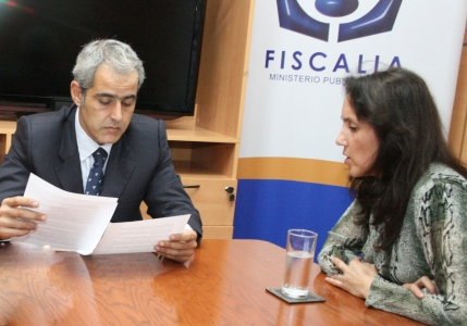 En septiembre del 2011, el Fiscal Nacional se reunió con Mónica Haeger