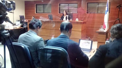 Ante numerosos medios de comunicación chilenos y bolivianos, se realizó la audiencia de formalización.