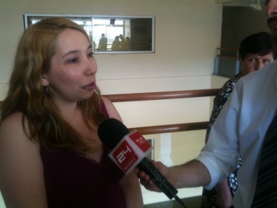 La fiscal María Teresa Herrera expuso los antecedentes que permitieron la detención de los imputados.
