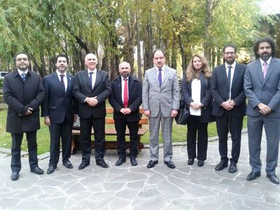 Fiscal Regional de Aysén y el Director Ejecutivo Regional, en El Calafate, Argentina. 