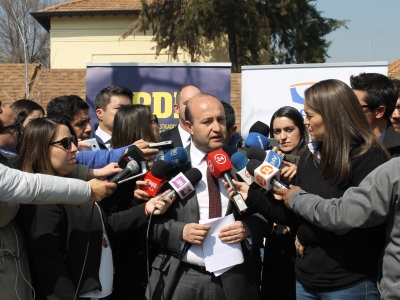 El fiscal Manuel Guerra contestó las consultas de la prensa.