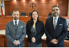 De izquierda a derecha, los abogados Carlos Palma, Ximena Gutiérrez y Francisco Ortega.