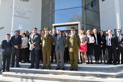 El Fiscal Regional, Carlos Palma, recibió ayer el saludo de numerosos organismos públicos.