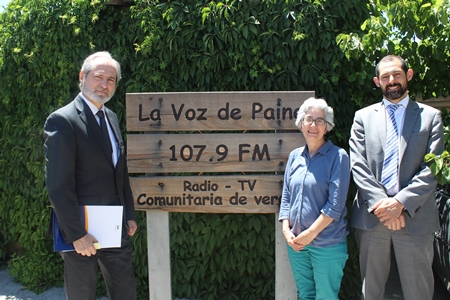 El Fiscal Regional y el Fiscal jefe de San Bernardo visitaron la radio comunitaria de Paine