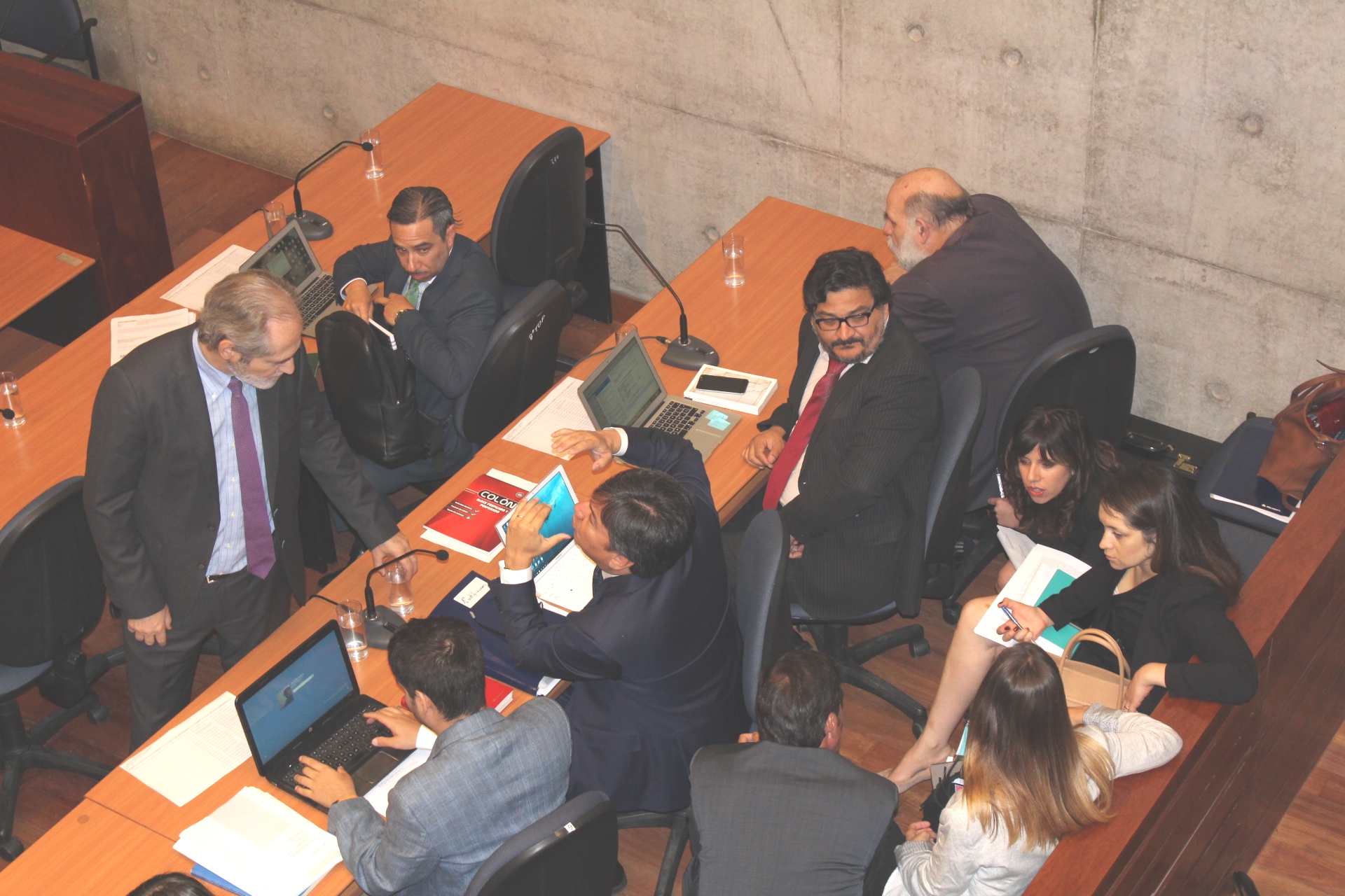 El Fiscal Regional Occidente, José Luis Pérez Calaf, previo al inicio de la audiencia