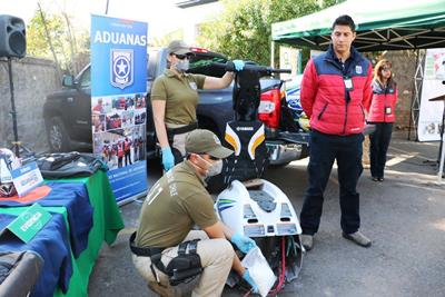 La droga era oculta al interior de la estructura de las motos de agua. Se incautó un total de 103 kilos de cocaína.