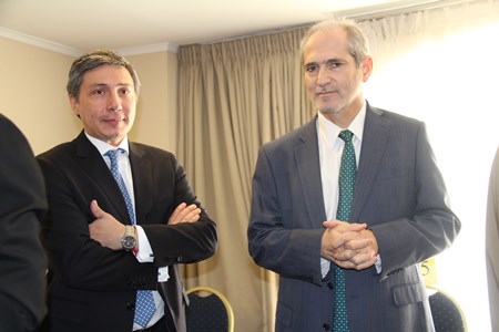 Fiscal José Luis Pérez y Director regional Rodrigo Lazo 