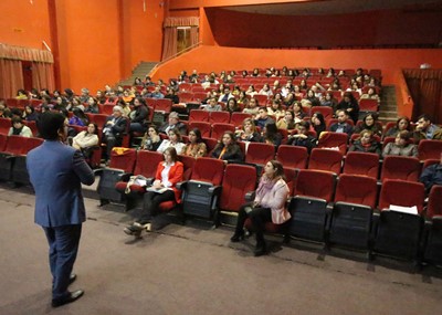 Una de las exposiciones de la jornada estuvo a cargo del fiscal adjunto de Copiapó, Guilllermo Zárate Chacana.