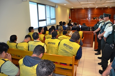 15 de los 22 acusados fueron condenados en el Juzgado de Garantía de Arica.