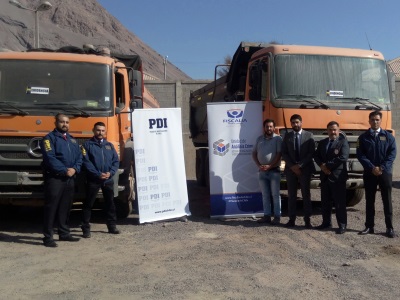 Los camiones fueron entregados a la empresa aseguradora que había pagado los seguros a los dueños de los vehículos luego de los robos.