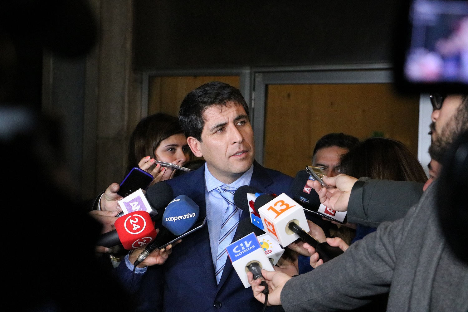 El fiscal Marcelo Apablaza tras la formalización.