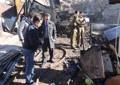 El fiscal Ariel Guzmán ordenó diligencias investigativas en el lugar de la emergencia.