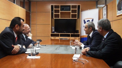 Fiscal Nacional junto a Director de Cooperación Internacional y Extradiciones, Jorge Chocair