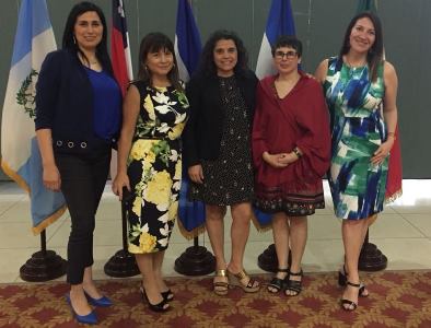Los profesionales del Ministerio Público chileno que participaron en la misión en Honduras.