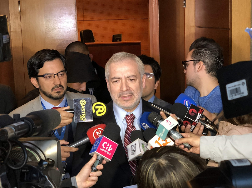 El Fiscal Regional Sur, Raúl Guzmán, tras la audiencia de formalización.