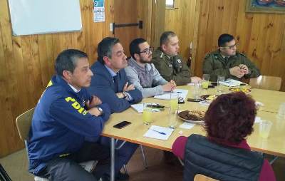 El fiscal de Los Vilos participó de esta reunión con el equipo policial de Los Vilos
