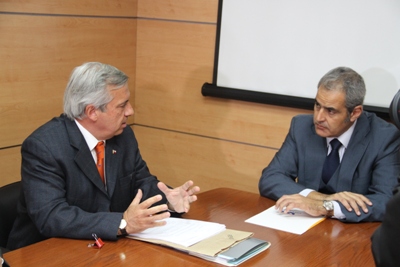Fiscal Nacional, Sabas Chahuán y ministro de Salud, Jaime Mañalich.