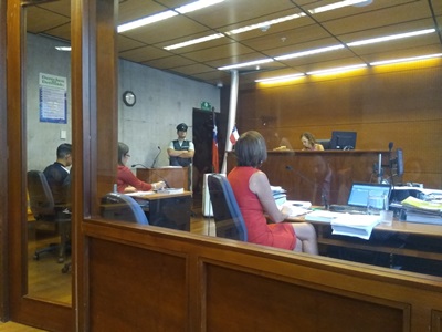 La audiencia ante el tribunal de garantías.