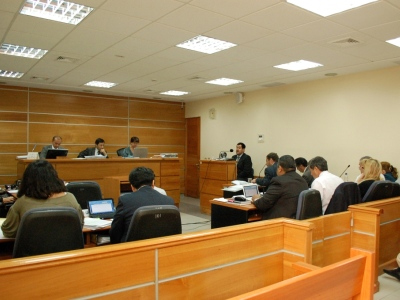 Audiencia de juicio oral en enero de 2012