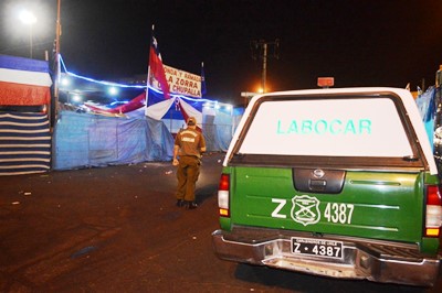 Personal de Labocar realizó las pericias en el sitio del suceso.