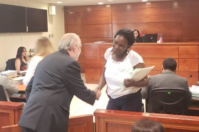 El Fiscal Nacional asistió a la audiencia de sobreseimiento de la mujer dominicana