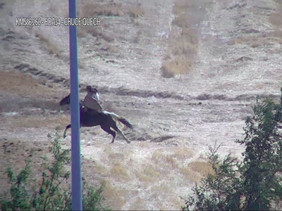 Imágenes de las cámaras de seguridad de la Ruta 5 Sur