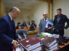 Fiscal Cristian Aguilar y abogados querellantes
