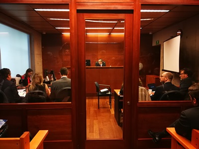 La audiencia ante el tribunal de garantías.