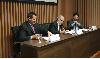 Fiscal Nacional, Jorge Abbott y el Director de la Academia Judicial, Juan Enrique Vargas