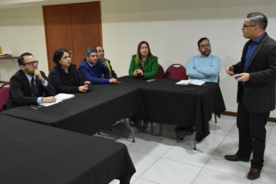 Esta capacitación se efectuó en el auditorio de la Fiscalía Regional de Aysén. 