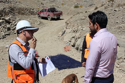 El fiscal Luis Miranda desarrolló las diligencias junto a funcionarios del Sernageomin de Atacama. 