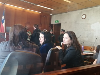 En la audiencia la fiscal Gabriela Cruces y la abogada asistente Lida Escanilla acompañaron a la madre de la víctima