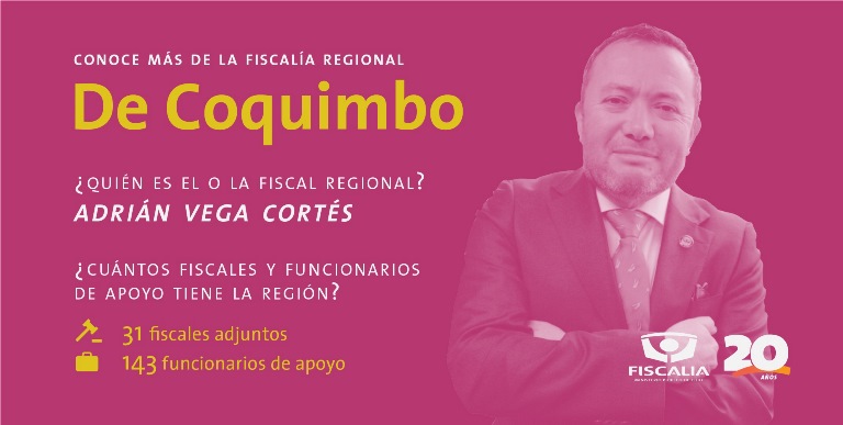 31 fiscales hay en la región de Coquimbo y 143 funcionarios.