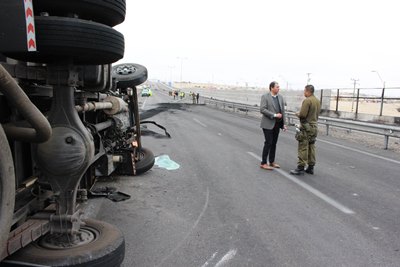 En el lugar del accidente se constituyó el fiscal jefe de Caldera, Alvaro Córdova Carreño, para dirigir las diligencias.