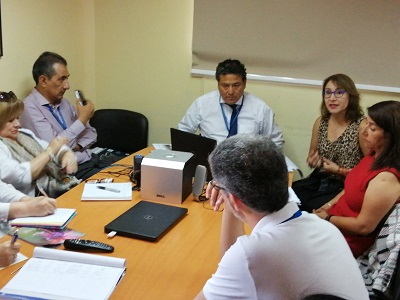 Jefa de U. Víctimas y Testigos, Ivonne Alfarez junto al Director del SSA, Juan Urrutia.