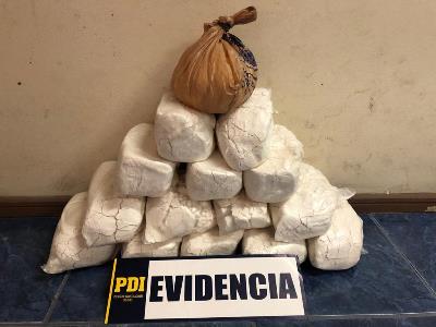 La droga fue encontrada acopiada en diferentes bolsos de los distintos domicilios de los imputados.