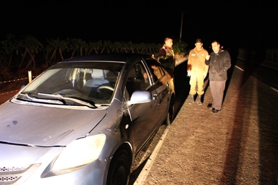 El vehículo involucrado fue interceptado por Carabineros a varios metros del atropello.