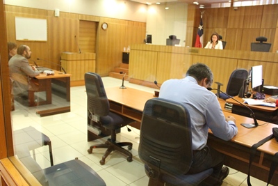 El juicio se desarrolló en la primera sala del tribunal oral de La Serena.