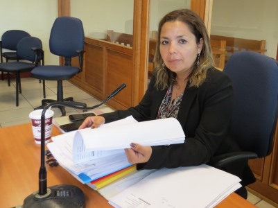 Fiscal Lorena Pavez estuvo en la audiencia de formalización.