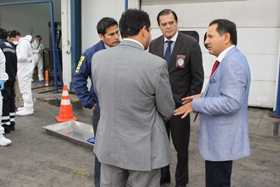 El fiscal jefe de Copiapó, Christian González, se constituyó en el lugar para comenzar con la investigación del caso.