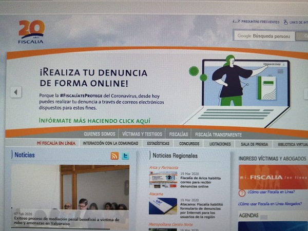 Desde ahora, cada Fiscalía Local de nuestro país, cuenta con correo para realizar denuncias online.