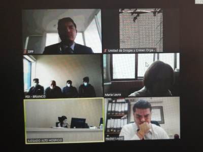 La audiencia de formalización se realizo por sistema de videoconferencia.