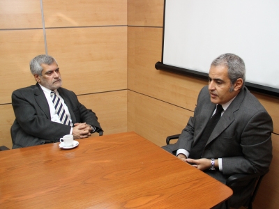 Fiscal Nacional, Sabas Chahuán y embajador de Uruguay, Pedro Vaz.