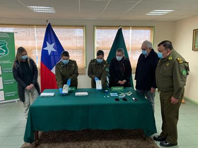 Nuevo golpe al tráfico de drogas de la Fiscalía Local de Osorno y OS-7 de Carabineros.