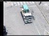 Imagen captada por una cámara de vigilancia del momento en que un imputado se lleva el camión cargado con el generador.