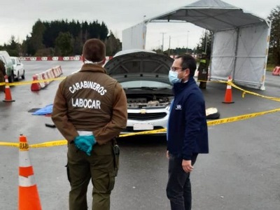 Fiscal Jefe SACFI Los Lagos, Marcello Sambuceti, se constituyó en aduana sanitaria tras hallazgo de armas en vehículo.