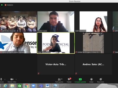 La audiencia de formalización se realizo por sistema de videoconferencia.