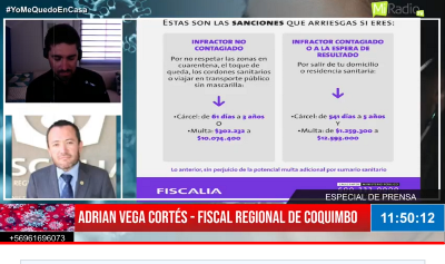 El Fiscal Regional de Coquimbo abordó el tipo de penas respecto a la infracción al 318 del Código Penal.