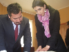 Fiscal Orellana y González examinan documentos en municipio de Molina